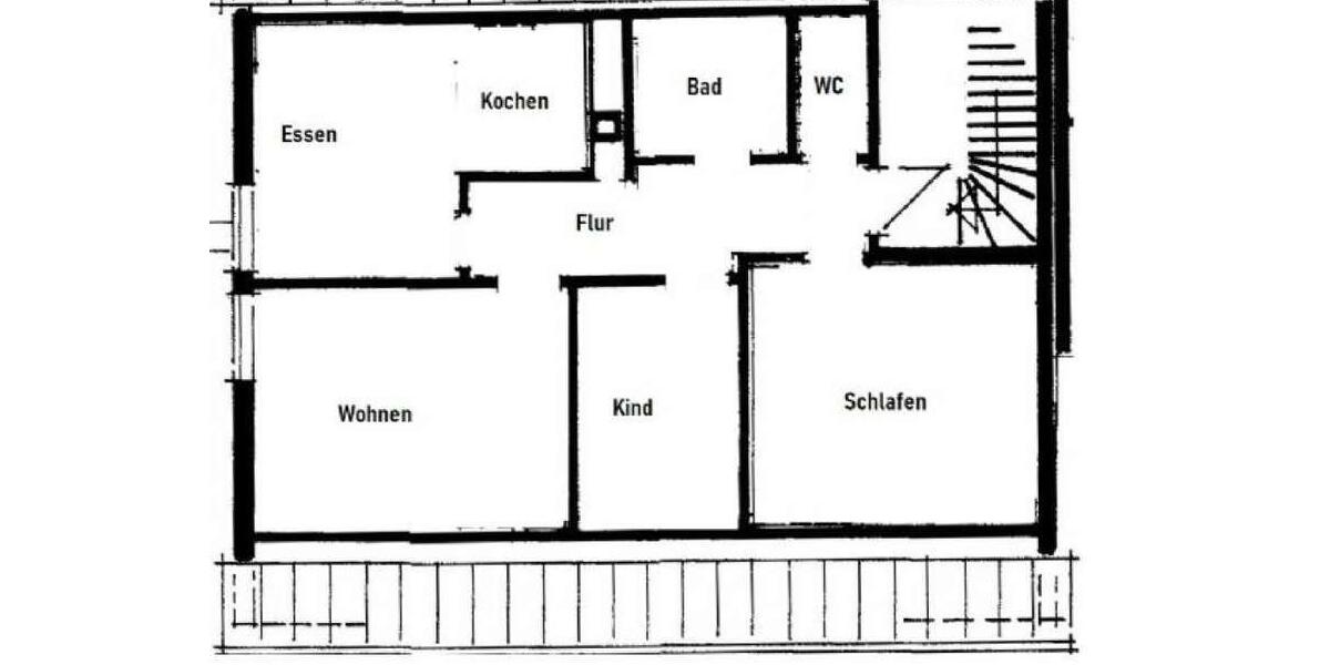 Dachgeschoßwohnung Backnang - 3 Zimmer, 60 m&sup2;, 870&euro; | Angebot:24344084