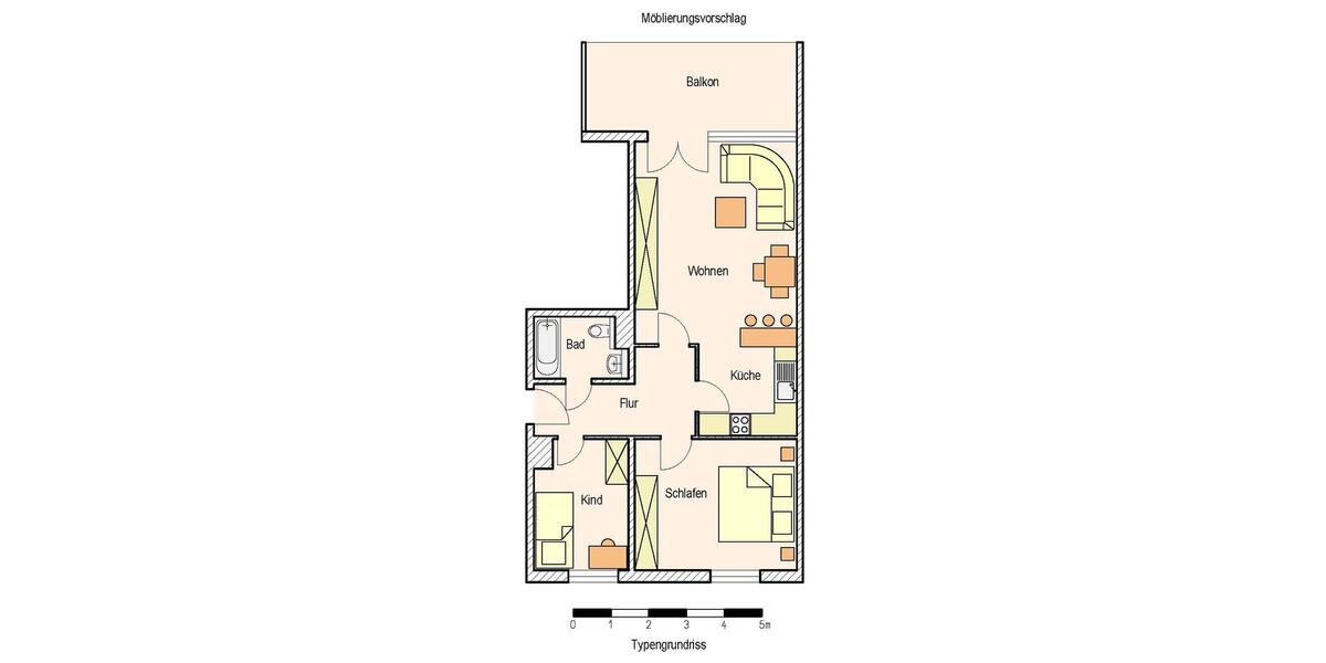 Etagenwohnung Lehrte - 3 Zimmer, 69 m&sup2;, 699&euro; | Angebot:26665124