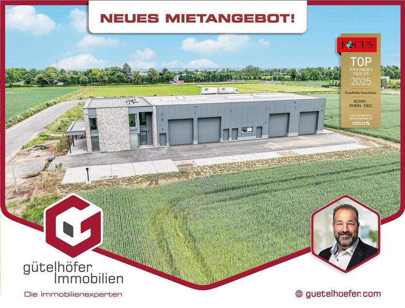 Neubau! Moderne Büroeinheit mit klimatisierten Arbeitsplätzen + optional: Halle und Stellplätze