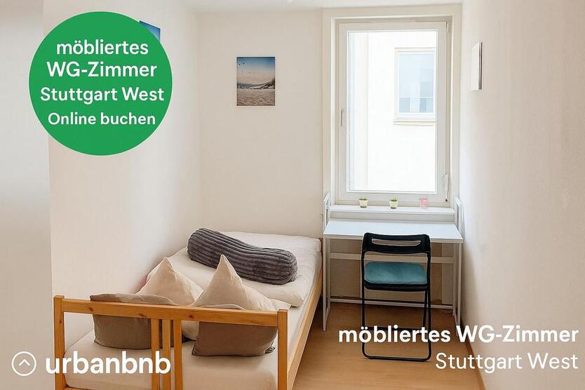 Zimmer mit Wlan, Einzelbett, Waschmaschine, Mitbenutzung Gästeküche und Teilung BadWc