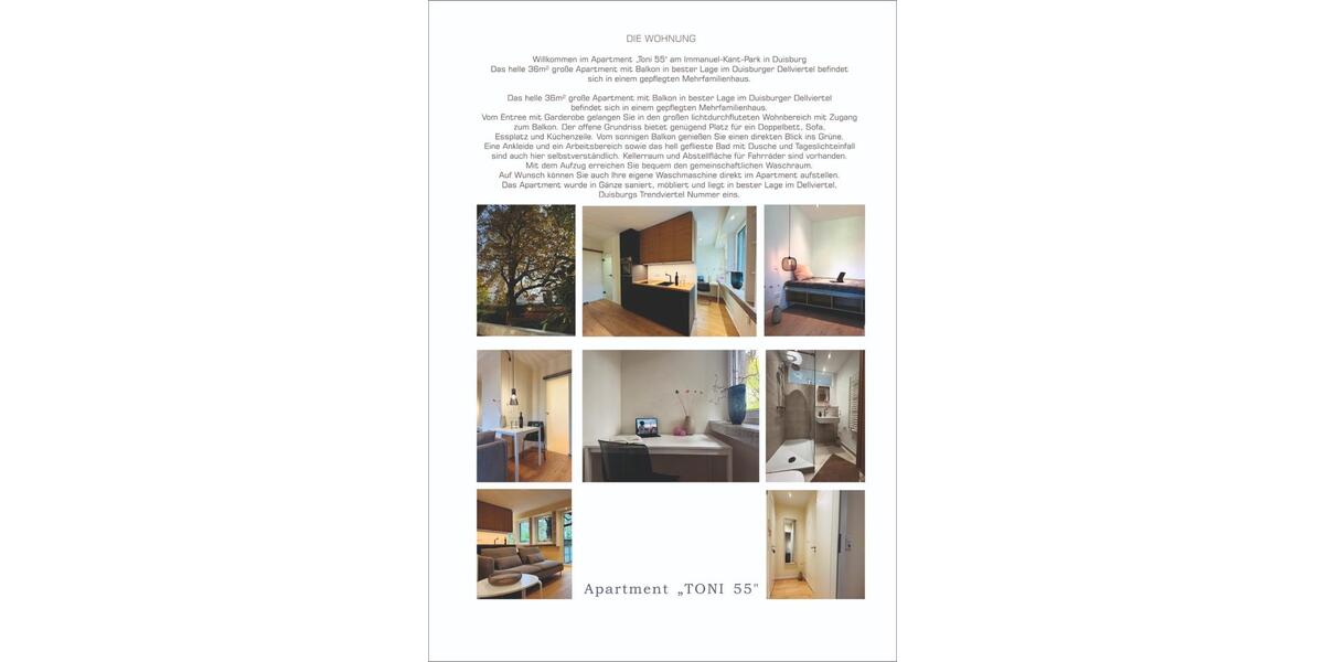 Willkommen im Apartment „Toni 55-3