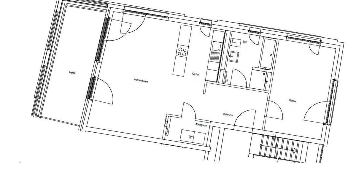 Etagenwohnung Mönchengladbach Stadtmitte - 2 Zimmer, 78 m&sup2;, 1.047&euro; | Angebot:26379801