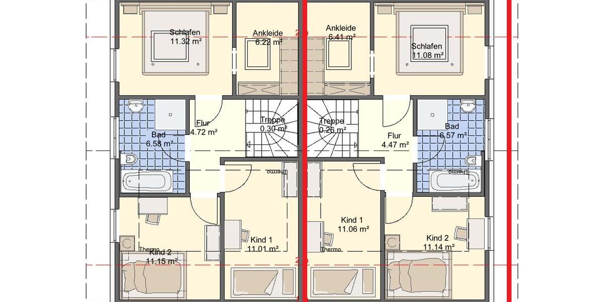 Doppelhaushälfte Kleve - 5 Zimmer, 170 m&sup2;, 1.900&euro; | Angebot:26664400