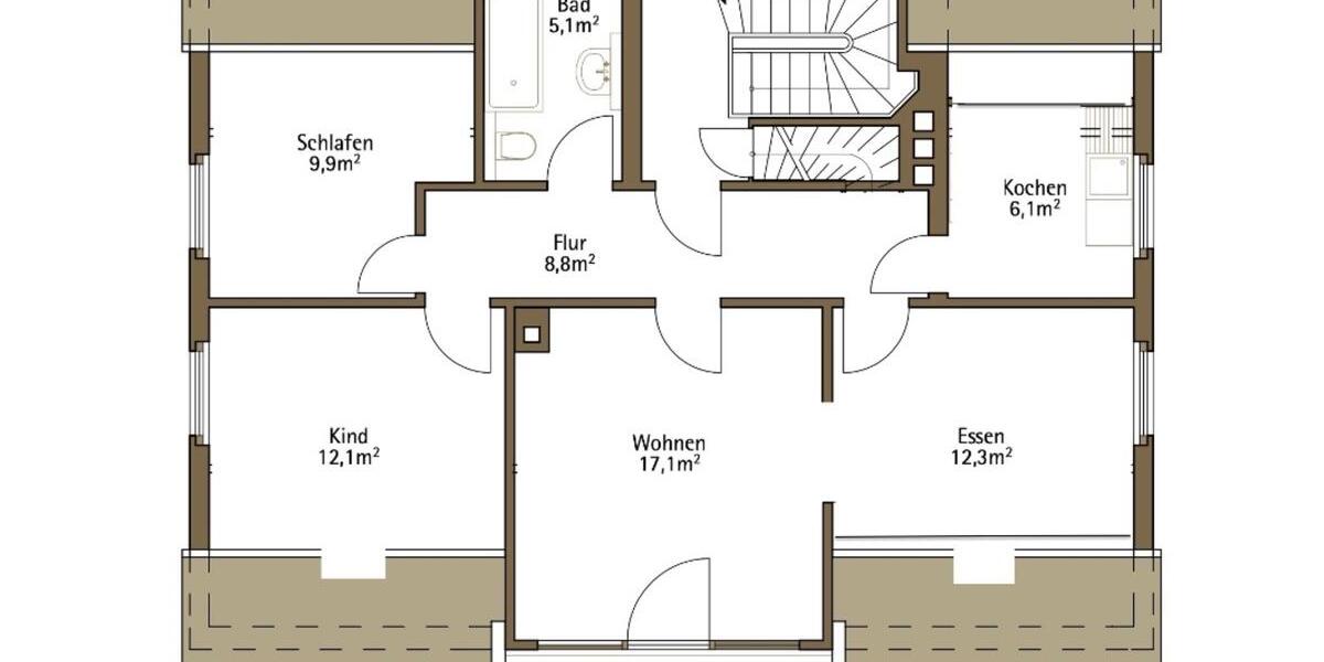 4-Zimmer-Wohnung mit Balkon, Kamin und Einbauküche im Südviertel 4 zimmer