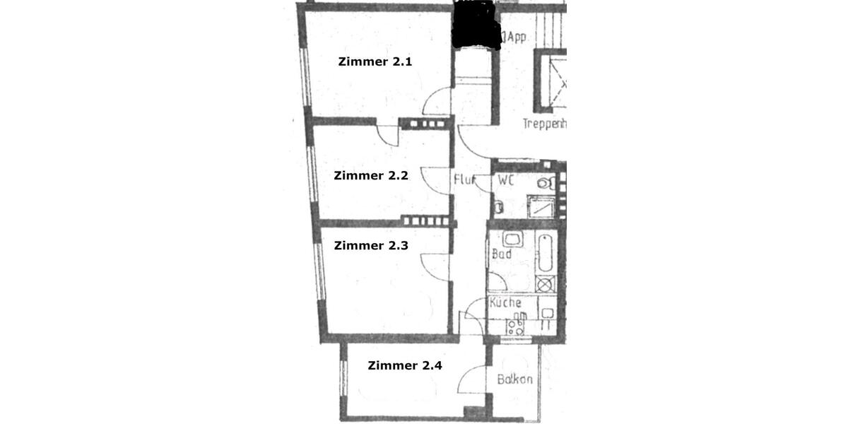 Wohnen auf Zeit Bayreuth City - 4 Zimmer, 24 m&sup2;, 520&euro; | Angebot:25436670