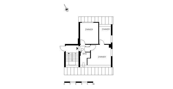 Dachgeschoßwohnung Bremen Blumenthal - 2 Zimmer, 33 m&sup2;, 332&euro; | Angebot:26391425
