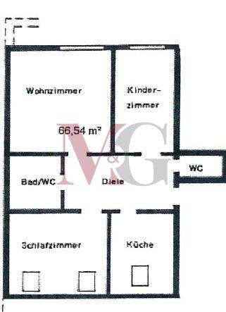 Dachgeschoßwohnung Wilhelmshaven - 3 Zimmer, 67 m&sup2;, 505&euro; | Angebot:25842695