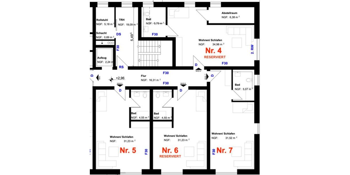 Neubau Erstbezug – exklusive 1-Zimmer-Wohnungen zu vermieten 1 zimmer