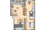 Etagenwohnung Wolfsburg Alt-Wolfsburg - 3 Zimmer, 70 m&sup2;, 597&euro; | Angebot:22478458