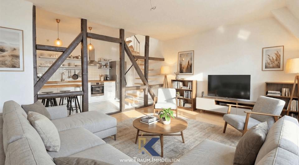 Dachgeschoßwohnung Mühlhausen (Thüringen) - 3 Zimmer, 73 m&sup2;, 440&euro; | Angebot:25143821