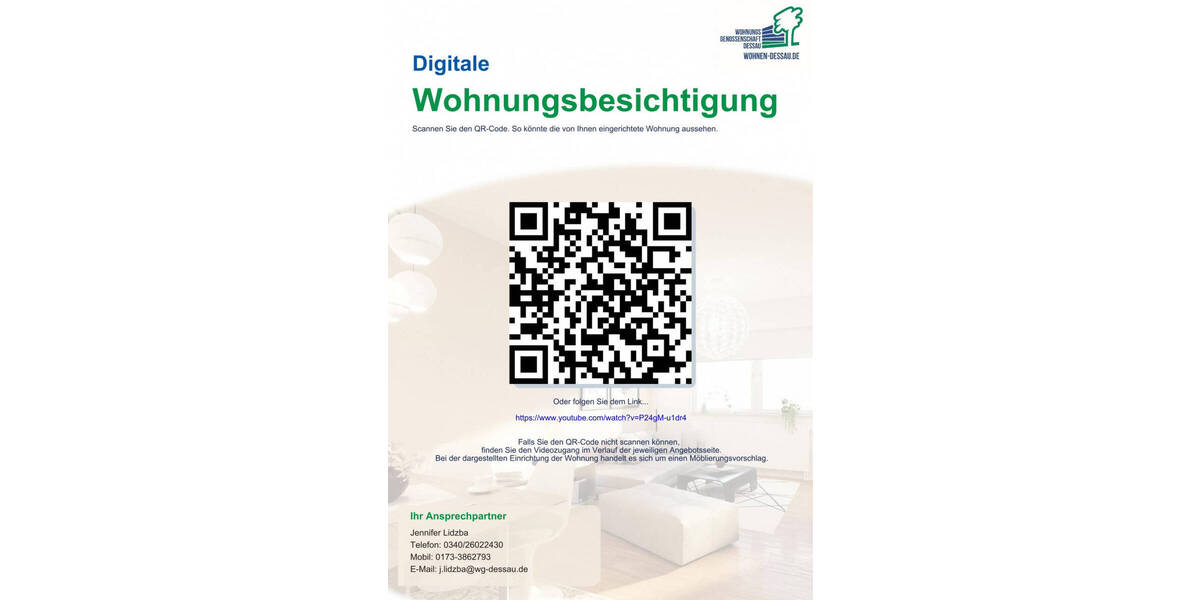 Etagenwohnung Dessau-Roßlau Innenstadt - 3 Zimmer, 58 m&sup2;, 420&euro; | Angebot:26568595