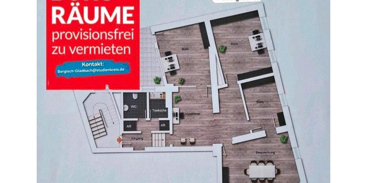 Untermiete: Büro-Schulungsräume in Bergisch Gladbach Mitte zimmer