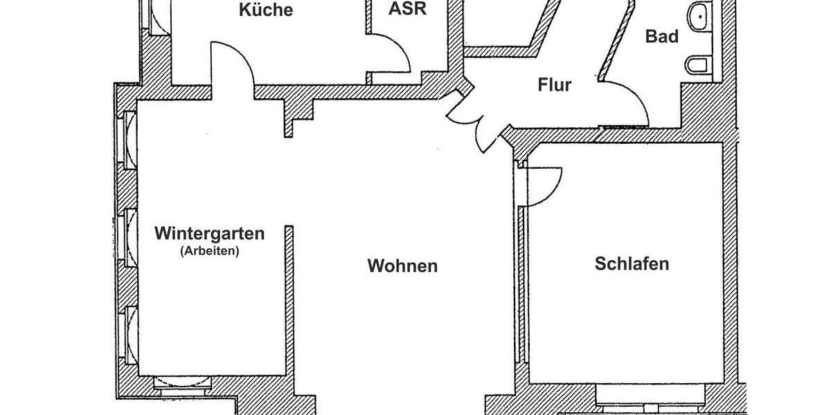 Erdgeschoßwohnung Riesa Neuweida - 3 Zimmer, 91 m&sup2;, 639&euro; | Angebot:26463159