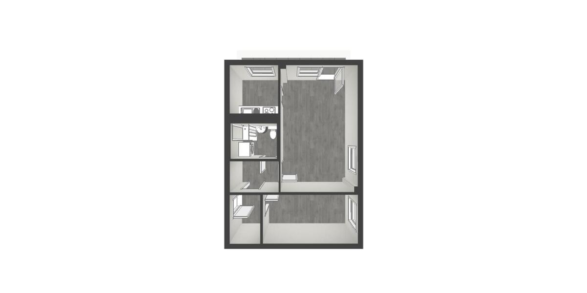 Dachgeschoßwohnung Zerbst (Anhalt) - 2 Zimmer, 50 m&sup2;, 255&euro; | Angebot:24783342