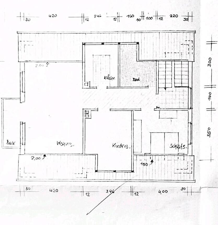 3 ZKB + Balkon in AltGeorgsmarienhütte