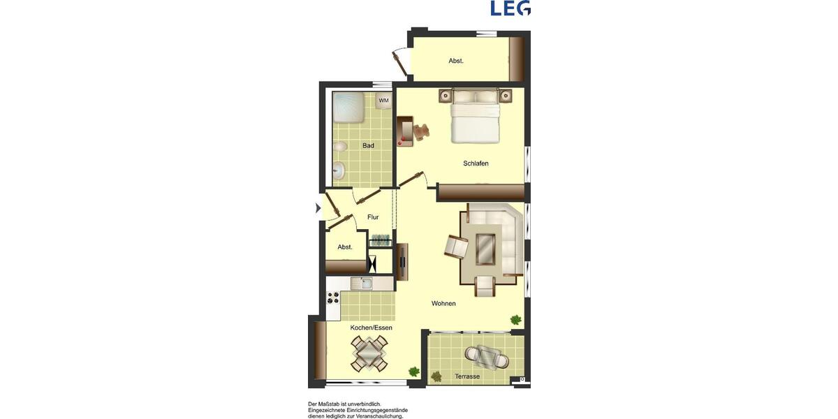 Etagenwohnung Bocholt - 2 Zimmer, 70 m&sup2;, 739&euro; | Angebot:26677453