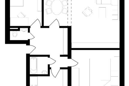 Wohnen auf Zeit Wolfsburg Detmerode - 3 Zimmer, 69 m&sup2;, 995&euro; | Angebot:25171256