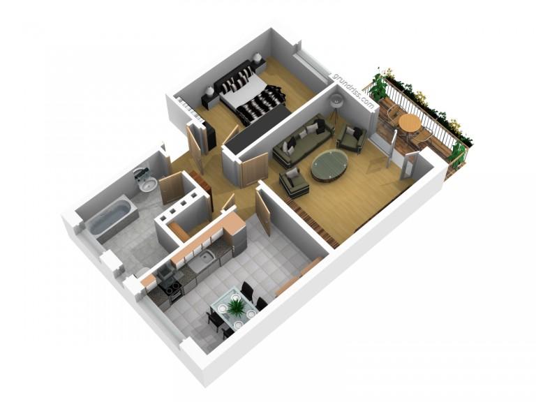 Etagenwohnung Magdeburg Leipziger Straße - 2 Zimmer, 62 m&sup2;, 403&euro; | Angebot:26283595