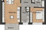 Etagenwohnung Münster Berg Fidel - 2 Zimmer, 62 m&sup2;, 975&euro; | Angebot:26570906
