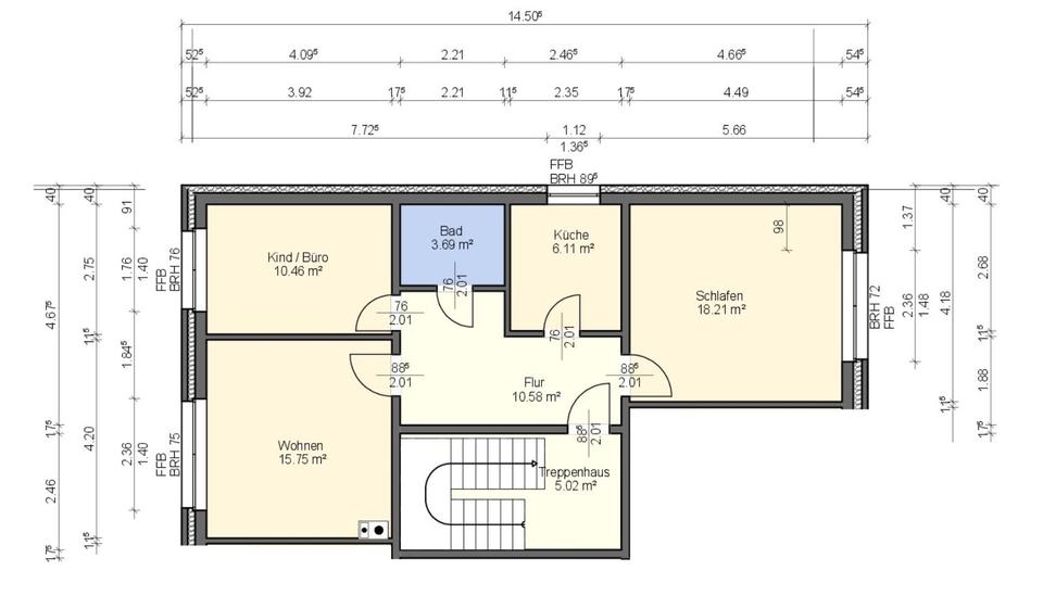 ERSTBEZUG: Charmante 3-Zimmer-Wohnung in Barth 3 zimmer