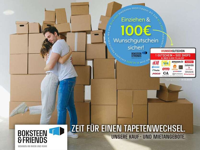 Wohnung zum Mieten in Duisburg 460 € 60.75 m² 2 zimmer