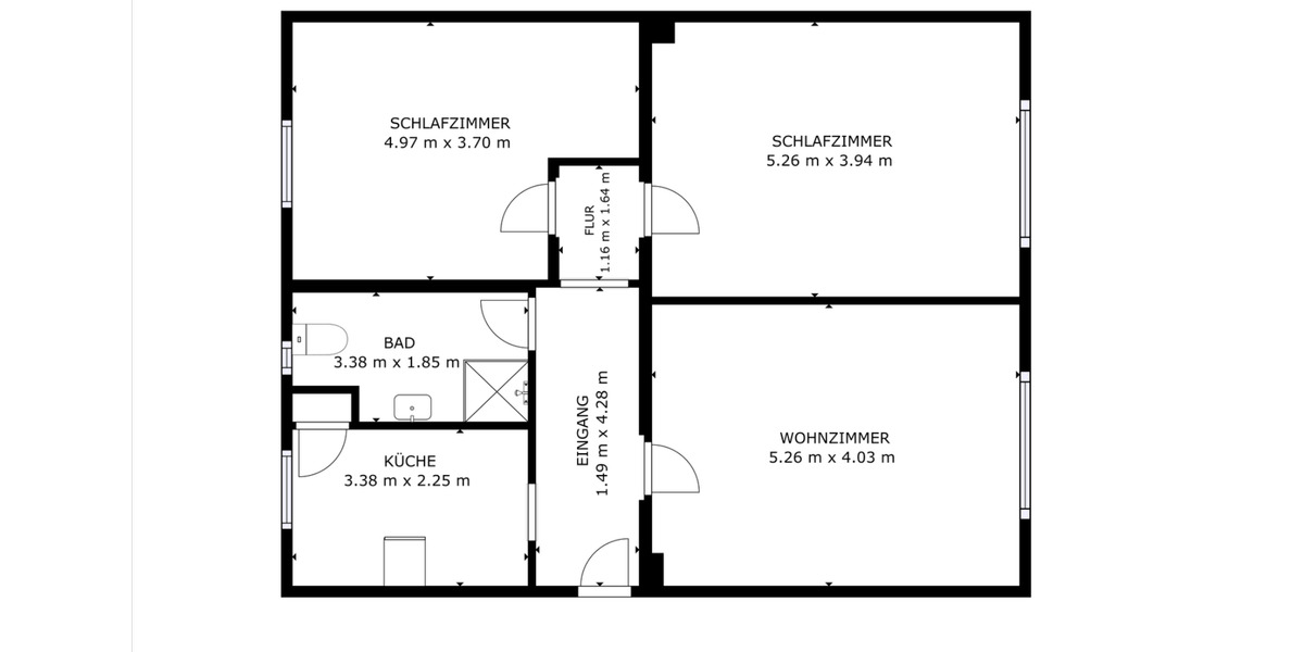 Etagenwohnung Marl - 3.5 Zimmer, 82 m&sup2;, 640&euro; | Angebot:25171903