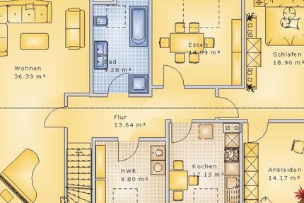 Wohnung Freudenberg - 3.5 Zimmer, 105 m&sup2;, 990&euro; | Angebot:25790464