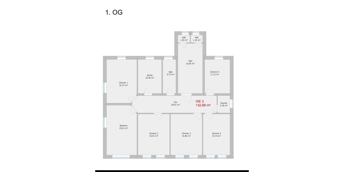Erdgeschoßwohnung Königsbrück - 6 Zimmer, 132 m&sup2;, 1.327&euro; | Angebot:25843862