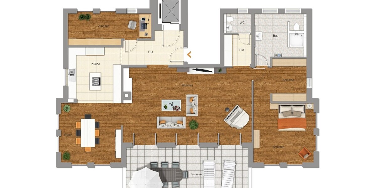 albero:) LebensArt mitten in der Stadt - 3 oder 4 Zimmer! - Terrassenwohnung Seligenstadt | Angebot:27270573