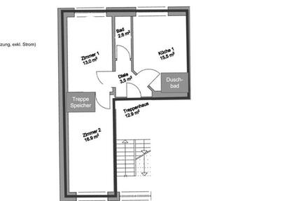 Gemütliche Mietwohnung Saarbrücken, 2 Zi, 50m²