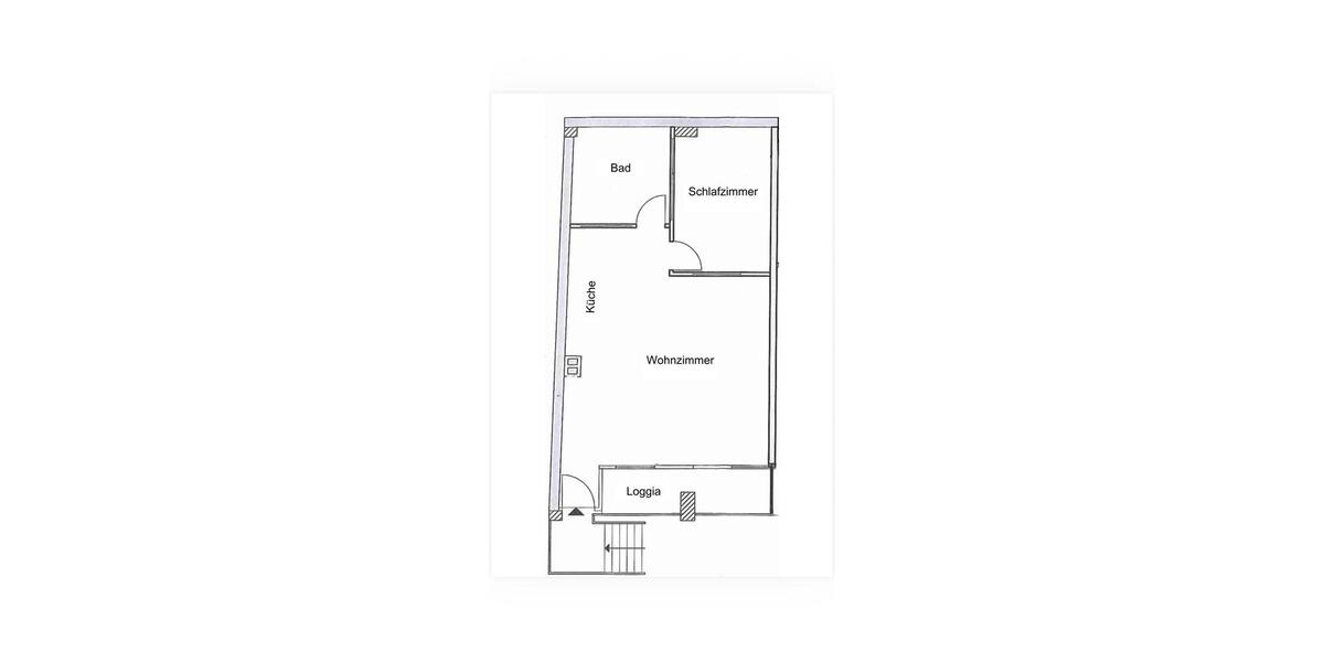 Erdgeschoßwohnung Darmstadt Bessungen - 2 Zimmer, 70 m&sup2;, 990&euro; | Angebot:25207234