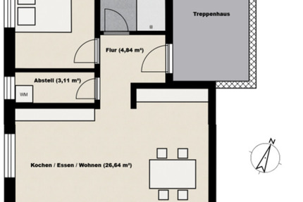 Neubau - 2 ZKB Wohnung in ruhiger Lage in Thannhausen - Erstbezug zimmer