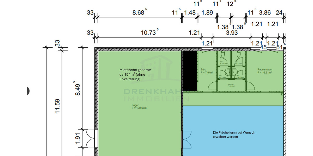 Gewerbeobjekt Waren (Müritz) Waren - 525&euro; | Angebot:23686271