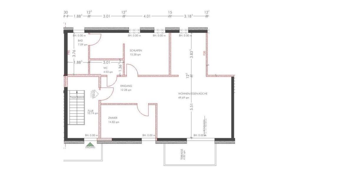 Erdgeschoßwohnung Bad Driburg - 1 Zimmer, 110 m&sup2;, 1.200&euro; | Angebot:26022717