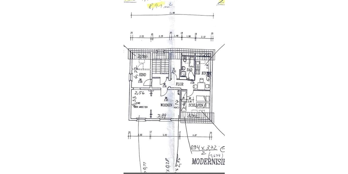 Dachgeschoßwohnung Genthin - 3 Zimmer, 90 m&sup2;, 675&euro; | Angebot:25308683