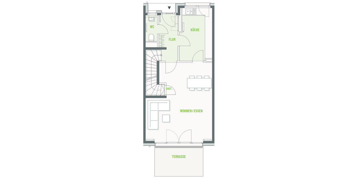 Reihenhaus Osnabrück Hafen - 5 Zimmer, 148 m&sup2;, 1.635&euro; | Angebot:25563786
