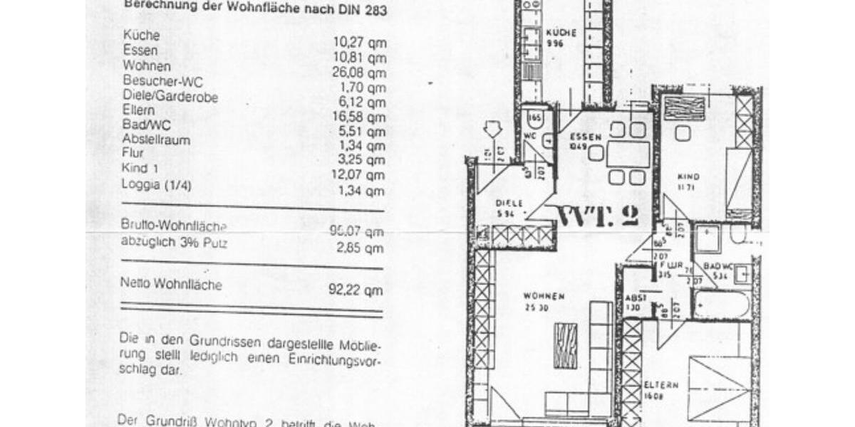 Dachgeschoßwohnung Idar-Oberstein Oberstein - 3 Zimmer, 92 m&sup2;, 600&euro; | Angebot:25780402