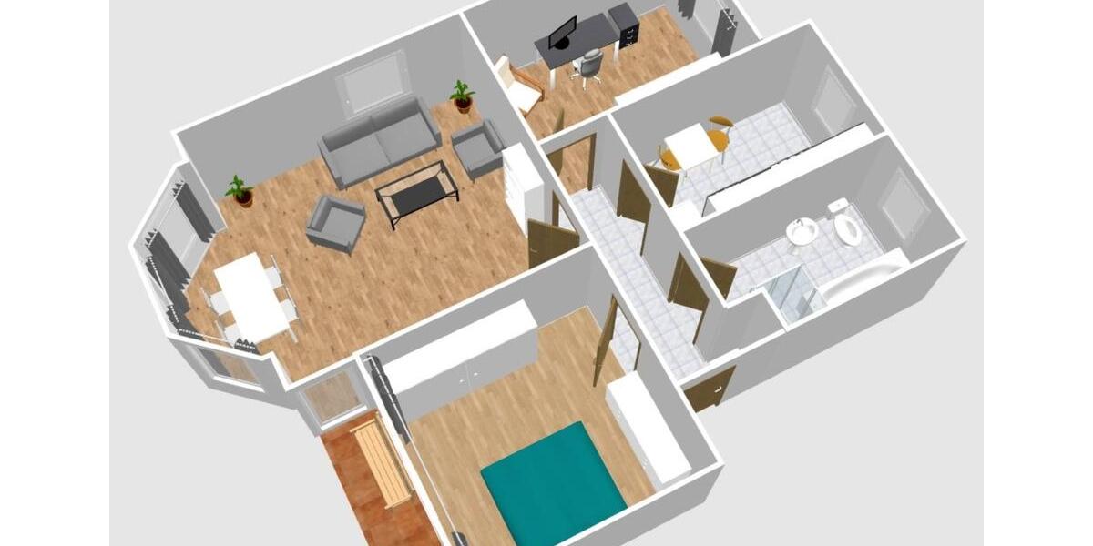 Erdgeschoßwohnung Bördeland - 3 Zimmer, 78 m&sup2;, 700&euro; | Angebot:25900175