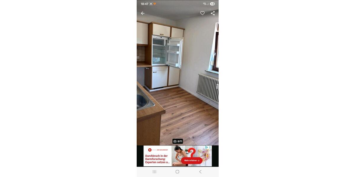 Etagenwohnung Klettgau - 2.5 Zimmer, 63 m&sup2;, 1.100&euro; | Angebot:26636256