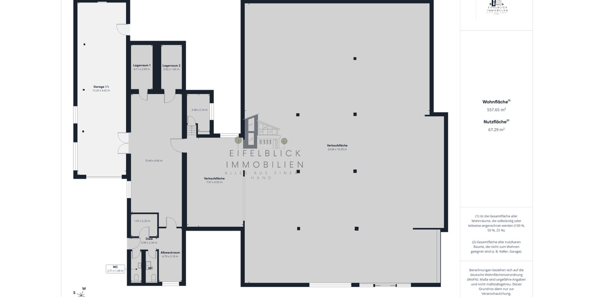 Gewerbeobjekt Bleialf - 1.200&euro; | Angebot:24215295