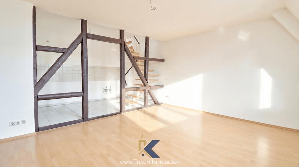 Dachgeschoßwohnung Mühlhausen (Thüringen) - 3 Zimmer, 73 m&sup2;, 440&euro; | Angebot:25143821