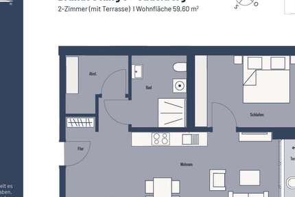 Wohnung Jade - 2 Zimmer, 60 m&sup2;, 435&euro; | Angebot:25565757