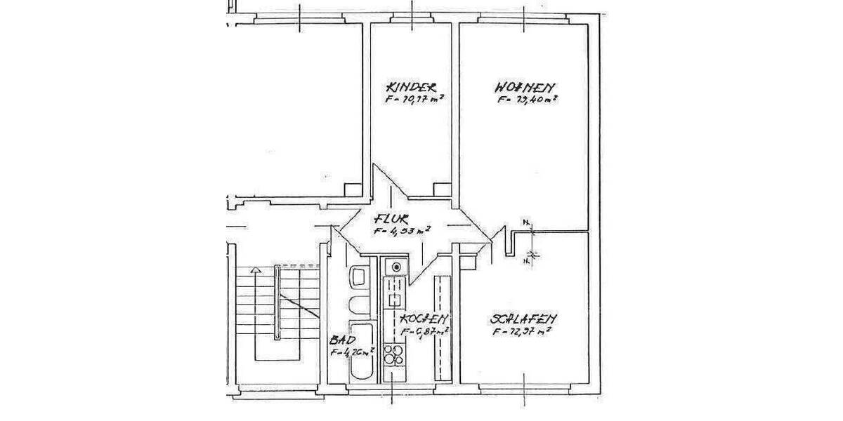 Etagenwohnung Plauen Westend - 3 Zimmer, 56 m&sup2;, 325&euro; | Angebot:26155804