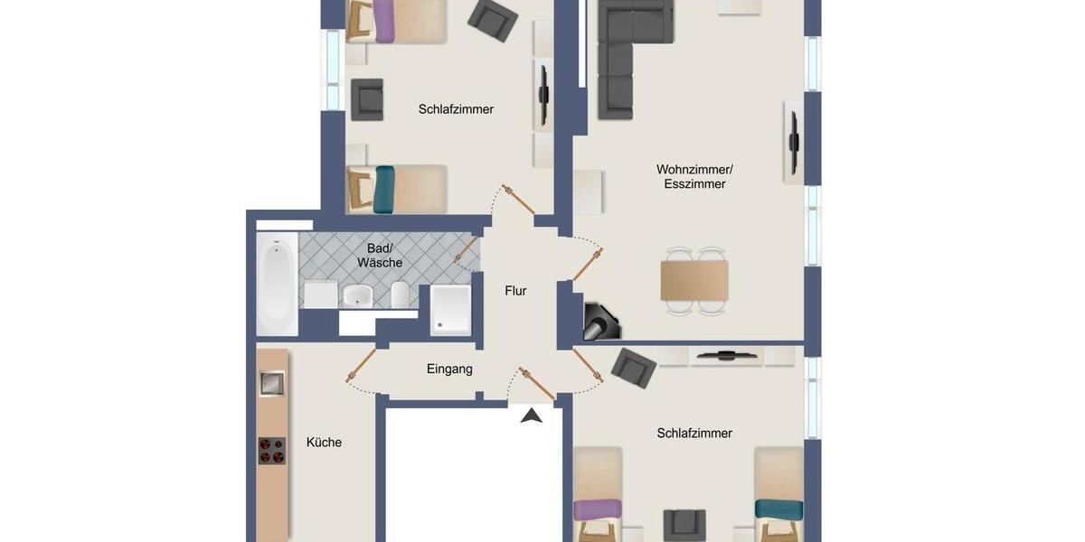 Wohnen auf Zeit Bitterfeld-Wolfen Bitterfeld - 3 Zimmer, 85 m&sup2;, 60&euro; | Angebot:19906591