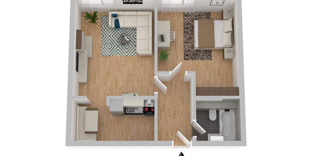 Der Innenstadt von Suhl so nah... 2 zimmer