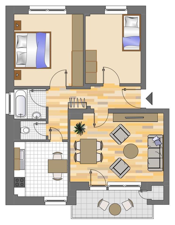 Zugeschlagen! 3 Zimmer Ergeschoss Wohnung in Siegen-Dillnhütten