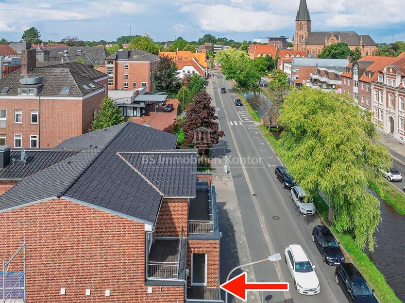 Moderne ObergeschossWohnung mit Balkon – Erstbezug im Stadtkern von Papenburg