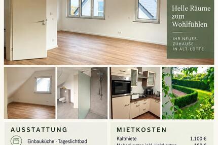 Wohnung Lotte - 3 Zimmer, 96 m&sup2;, 1.100&euro; | Angebot:27590938