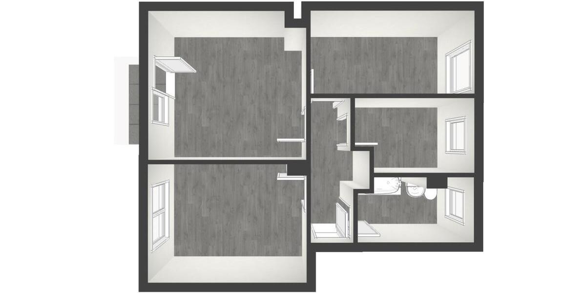 Etagenwohnung Staßfurt Löderburg - 3 Zimmer, 60 m&sup2;, 379&euro; | Angebot:19351444