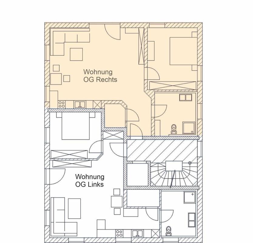 Helle 2-Zimmer Wohnung mit Balkon & Blick ins Grüne in Grassau